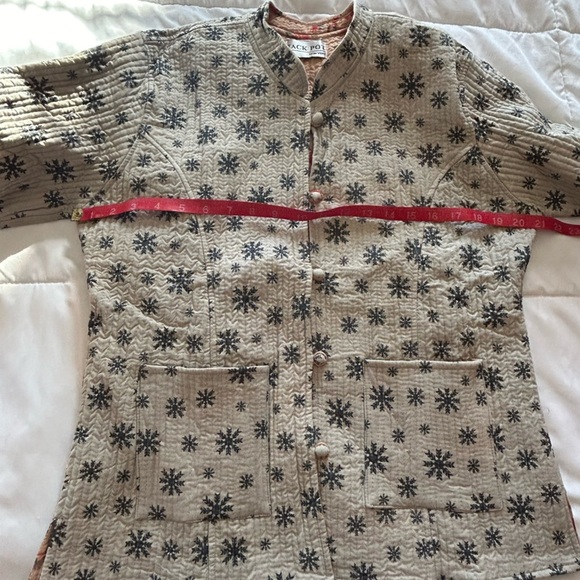 Jack Pot New York Quilted Style Jacket Coat Snowflakes - Picture 4 of 8